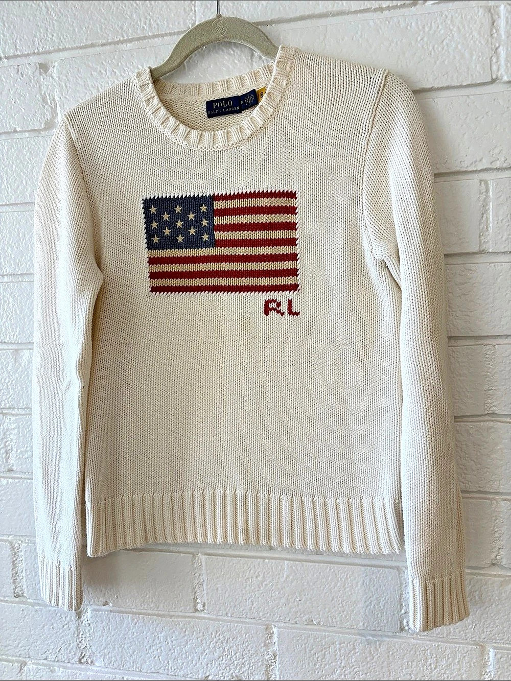 Polo Ralph Lauren The Iconic Flag Sweater Cotton Medium